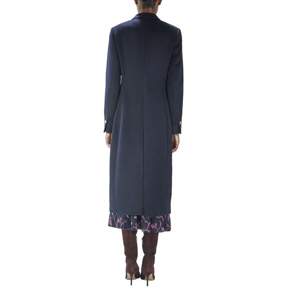 Lk Bennett Womens  Mariner Wool Coat, Blue - Picture 2 of 3